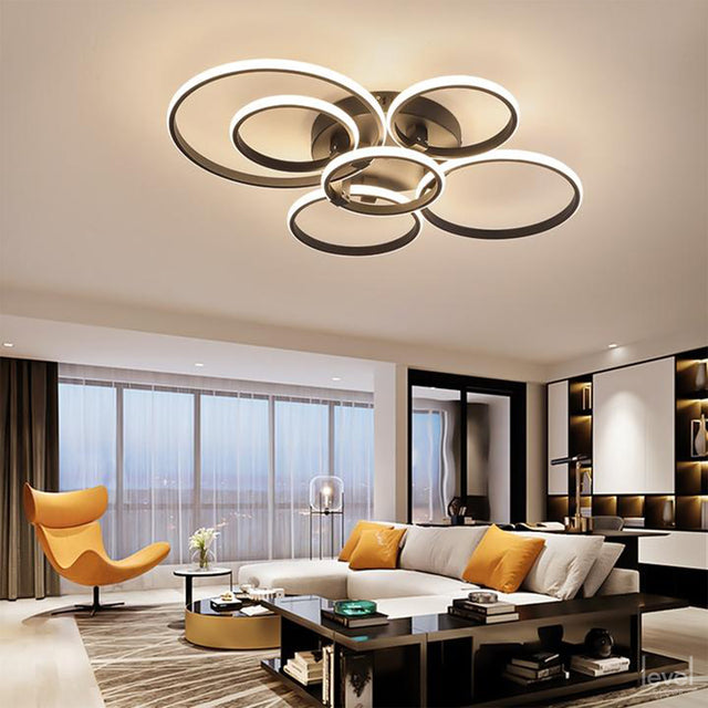 Blastric LED Dimmable Circle Rings Ceiling Light - Level Decor