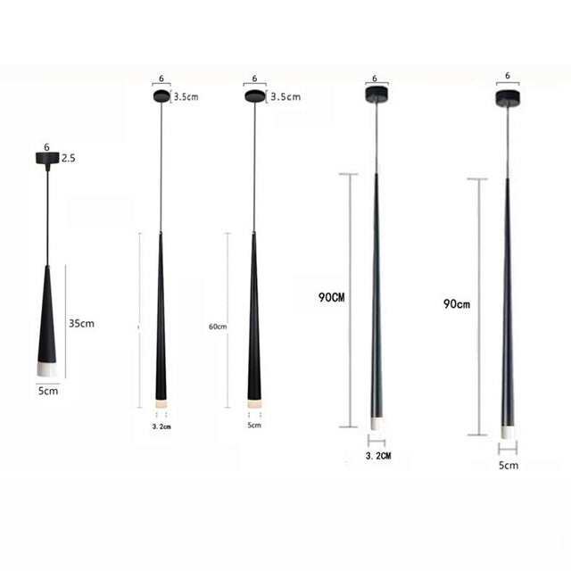 Nordic LED Chandelier Long Downlight - Level Decor