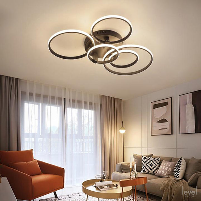 Blastric LED Dimmable Circle Rings Ceiling Light - Level Decor