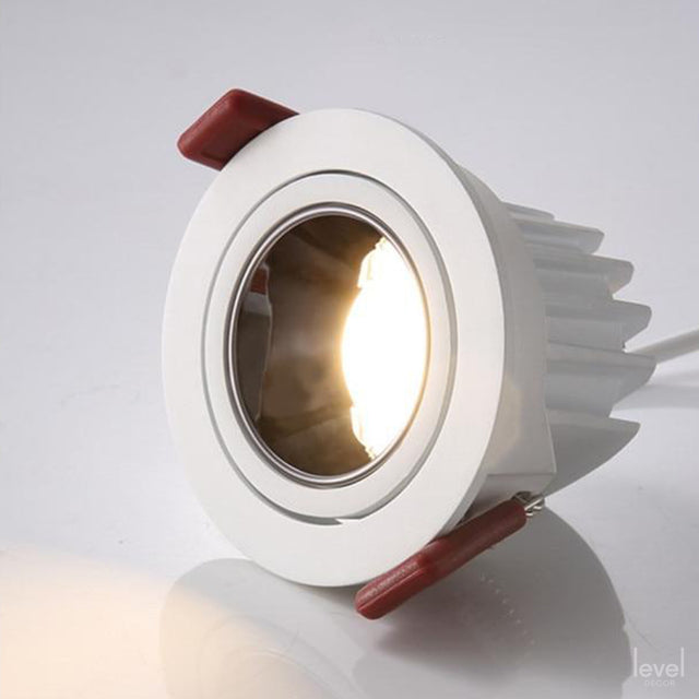 Modern Recessed Dimmable Adjustable Light - White / 7W / Natural White, No-Dimmable - Level Decor