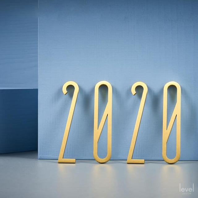 Creative Brass Digits 0-9 For Door Plates - Level Decor