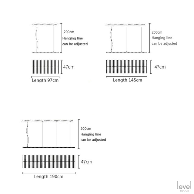 Nordic Fishbone Designer Chandelier - Level Decor