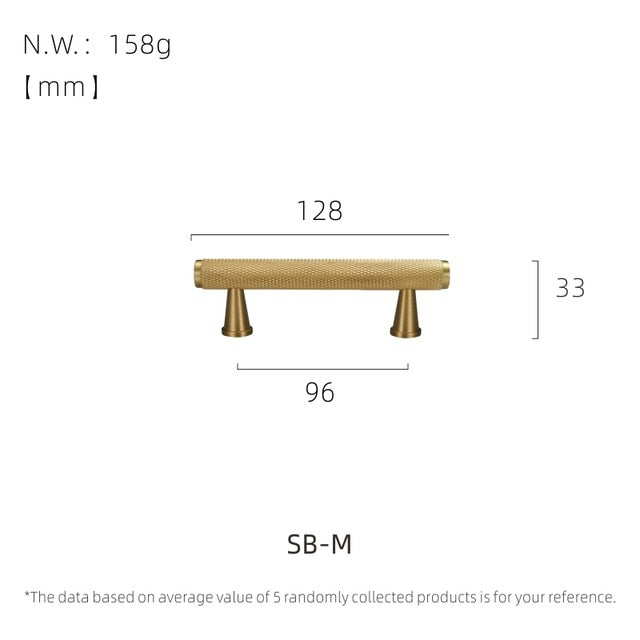 Premium Brass Handles - SB-M - Level Decor