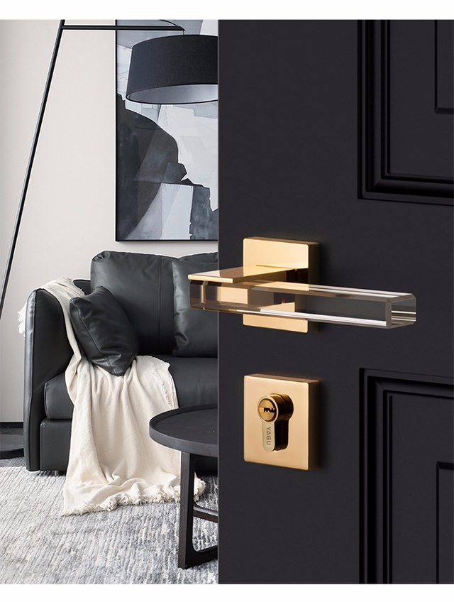 Crystal texture Door Handle - Level Decor