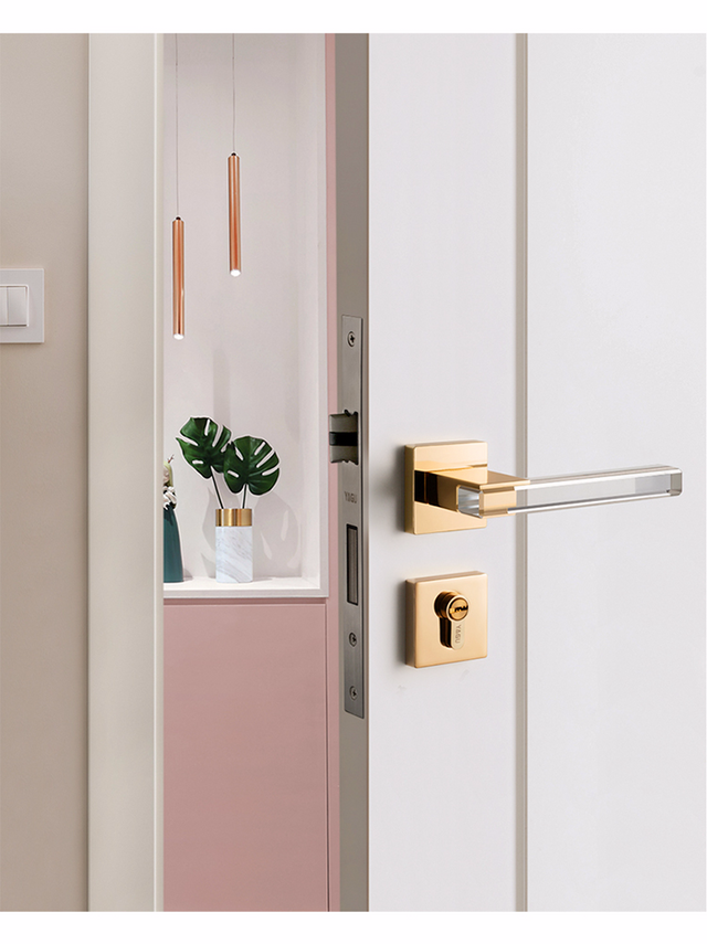 Crystal texture Door Handle - Level Decor