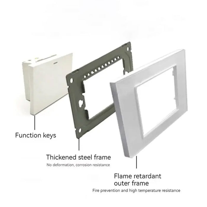 Yuki Universal Series LED Rocker Switch - 1-4 Gang, 2 Way, PC Panel