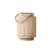 Lea Floor Lantern - Small - Light Brown - 11.8" x 8.6" / 30cm x 22cm - Level Decor