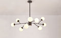 Hannelore Chandelier - B - Black - 9 Heads - 35.4" x 19.6" / 90cm x 50cm - Level Decor