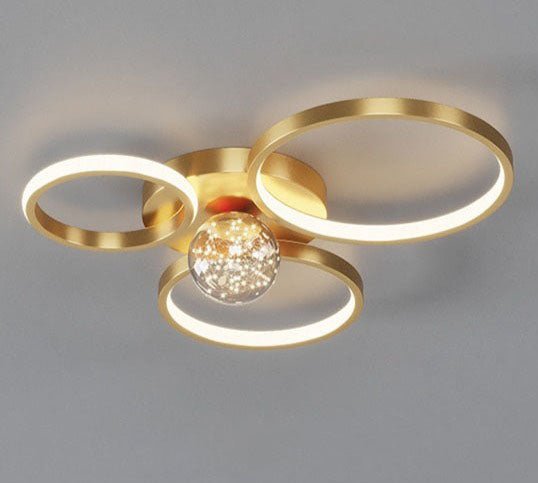 Sigrid Ceiling Light - A - Gold - 17.7" / 45cm - 32W / Color Adjustable - No Remote - Level Decor