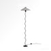 Serpentine Floor Lamp - White / 16.9" x 62.2" / 43cm x 158cm - Level Decor