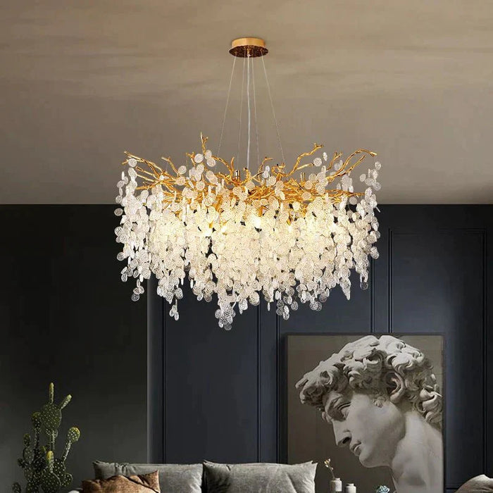 Anastasia Chandelier - Round - 16" x 16" x 14" / 40cm x 40cm x 35cm / Warm White - Level Decor