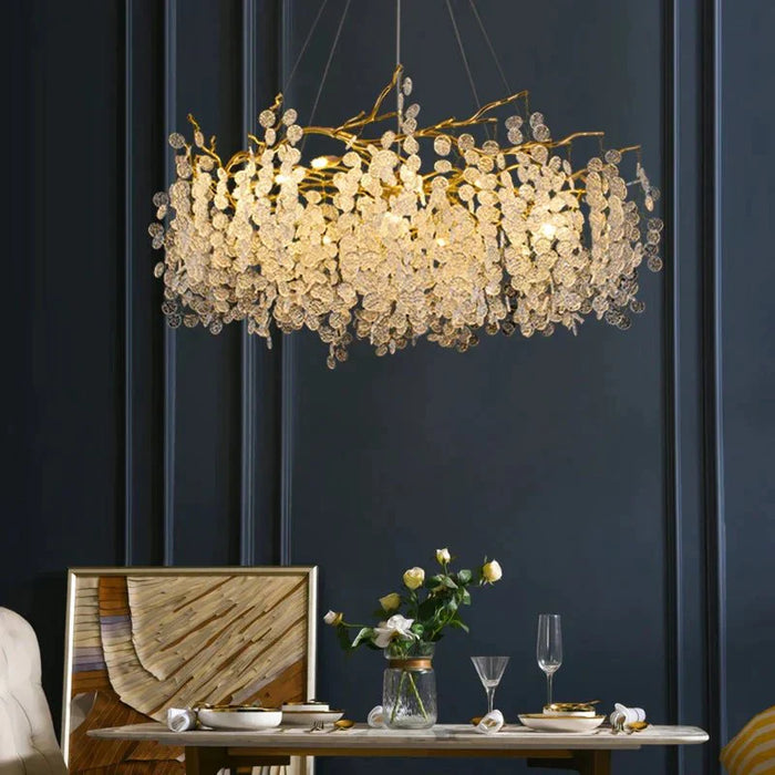 Anastasia Chandelier - Round - 40" x 40" x 24" / 100cm x 100cm x 60cm / Warm White - Level Decor