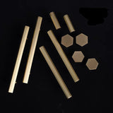 HexaTop Brass Cabinet Knobs and Handles - Level Decor