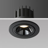 Modern Recessed Dimmable Adjustable Light - Black / 7W / White, No-Dimmable - Level Decor