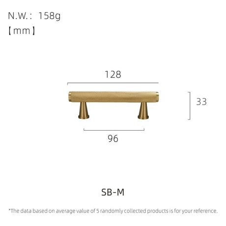 Premium Brass Handles - SB-M - Level Decor