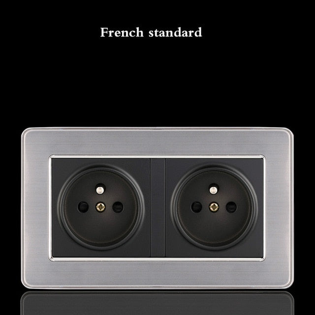 LED Stainless Steel 1-4 G, 1 & 2 Way Switch - 146FR socket - Level Decor
