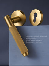 Modern Brass Door Lock Set - Level Decor